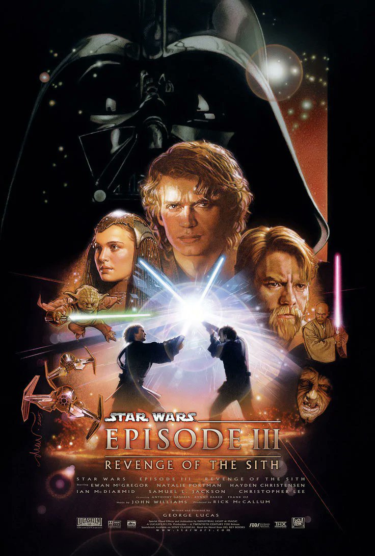 Star Wars rewatch comes to the end of the prequel trilogy tonight with Episode III Revenge of the Sith (2005) #starwars #StarWarsTheRiseOfSkywalker