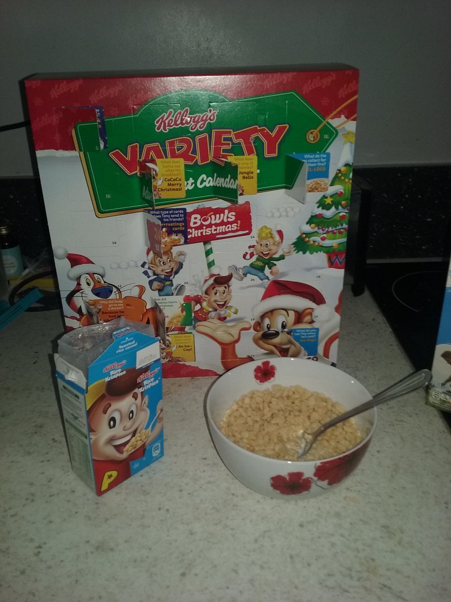 December 10: Rice Krispies. Another box with Pop on the front. #Kelloggs #CerealAdventCalendar