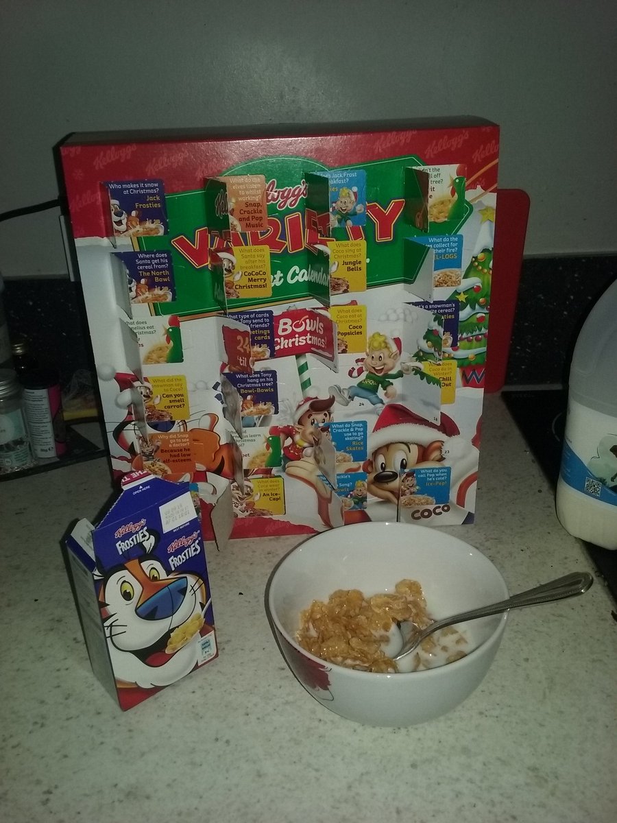 December 22: Frosties. It really couldn't have been anything else at this stage. #Kelloggs #CerealAdventCalendar