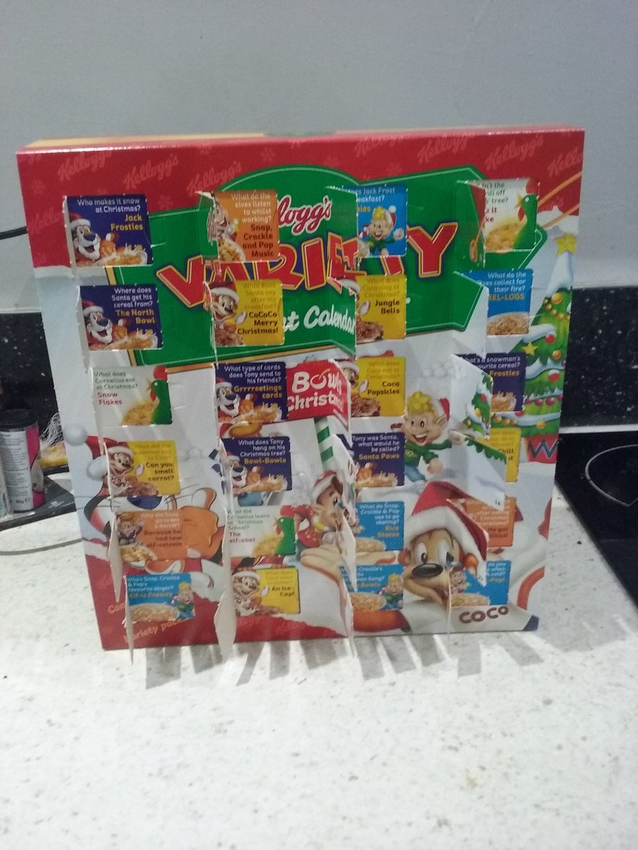 All finished #Kelloggs #CerealAdventCalendar @KelloggsUK