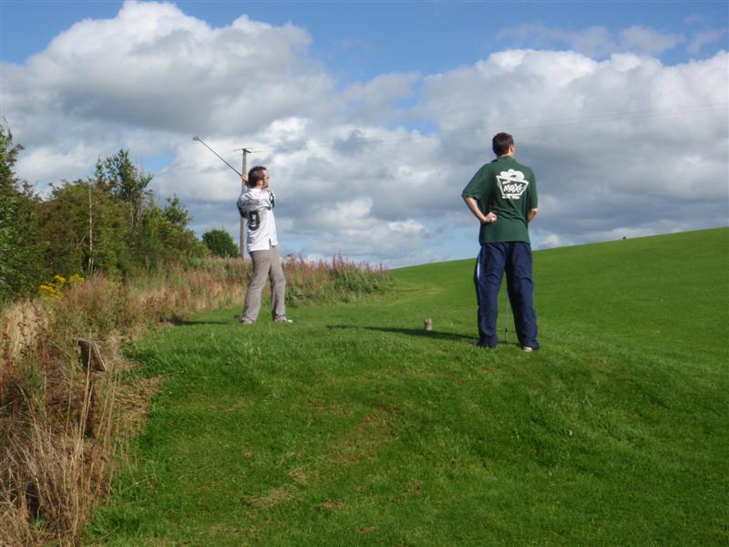 Adam at the golf