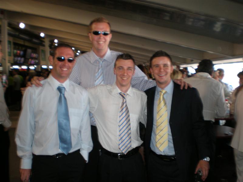 The lads on Melbourne cup day