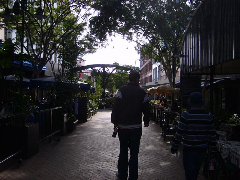 Walking through China Town in Brisbane